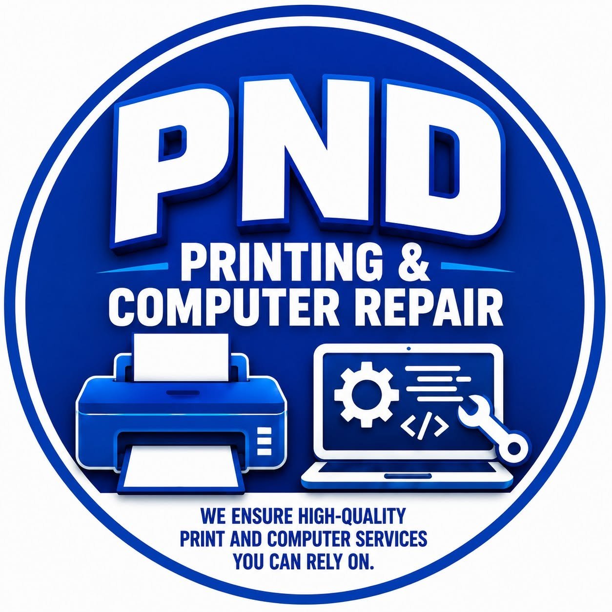 PND Printing and Computer Repair logo